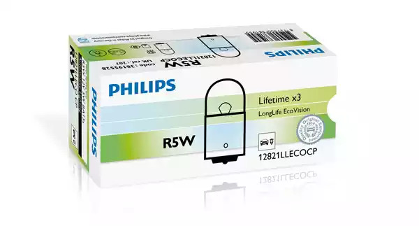 Лампа накаливания PHILIPS 12821LLECOCP (GOC 38195528, R5W)