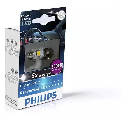 Лампа накаливания PHILIPS 129466000KX1 (GOC 38341630, Festoon T10,5x43)