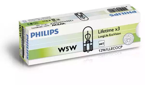 Лампа накаливания PHILIPS 12961LLECOCP (GOC 38189428, W5W)