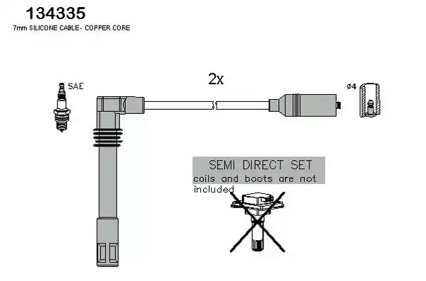 Комплект электропроводки HITACHI 134335