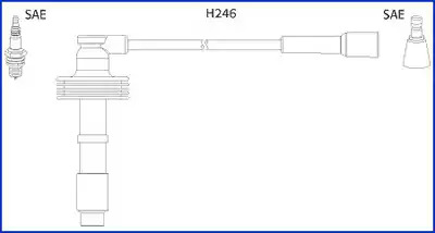 Комплект электропроводки HITACHI 134560