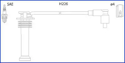 Комплект электропроводки HITACHI 134672