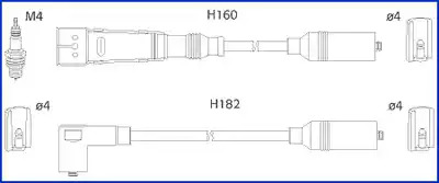 Комплект электропроводки HITACHI 134717