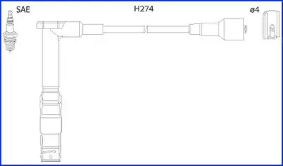 Комплект электропроводки HITACHI 134775