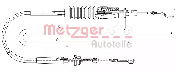 Трос METZGER 14.4305