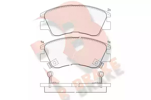 Комплект тормозных колодок ICER 140701 (21373, 21374, 21375, D349-7241)