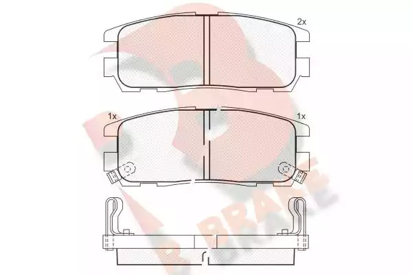 Комплект тормозных колодок ICER 140991 (21875, 21876, 21877, 23364, 23365, 23366, 24184, 24185, 24183, D580-7460)