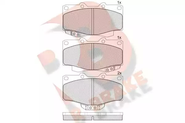 Комплект тормозных колодок ICER 141007 (21679, 21680, 21785, 21681, D436-7298, D436-7549)