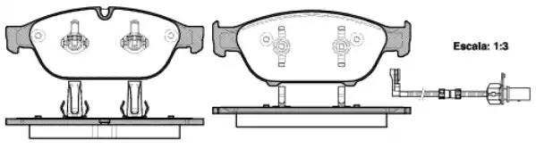 Комплект тормозных колодок REMSA 1441.02 (PCA144102, D1549-8758)
