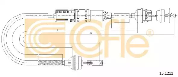 Трос COFLE 15.1211 (92.15.1211)