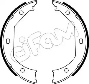 Комлект тормозных накладок CIFAM 153-017