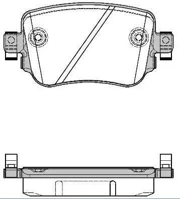 Комплект тормозных колодок WOKING P14493.08 (PSA1449308, 25110, D1779-9008)