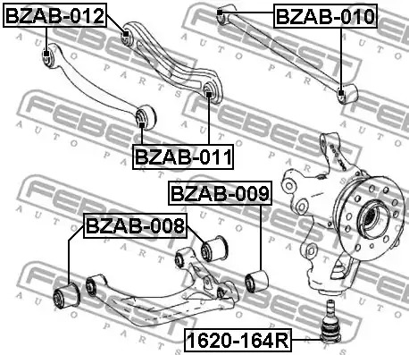 Шарнир FEBEST 1620-164R