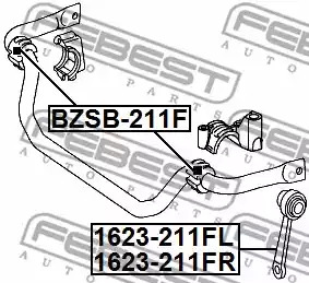 Стойка FEBEST 1623-211FL