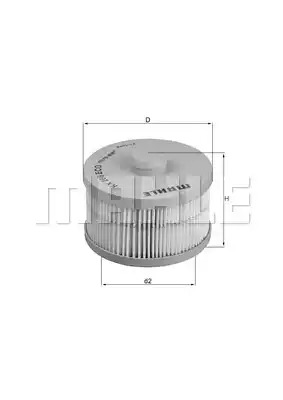 Фильтр KNECHT KX 266D (70383780, KX 266D ECO)