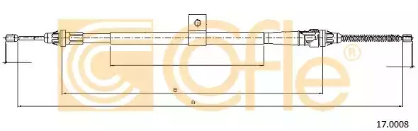 Трос COFLE 17.0008 (92.17.0008)