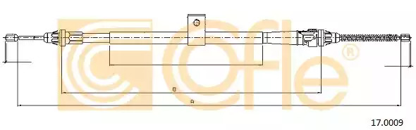 Трос COFLE 17.0009 (92.17.0009)