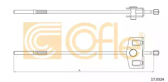 Трос COFLE 17.0324 (92.17.0324)