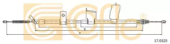 Трос COFLE 17.0325 (92.17.0325)