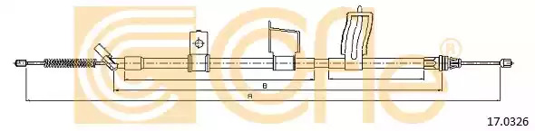 Трос COFLE 17.0326 (92.17.0326)