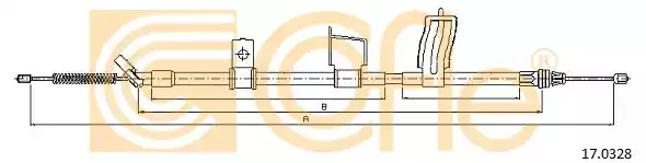 Трос COFLE 17.0328 (92.17.0328)