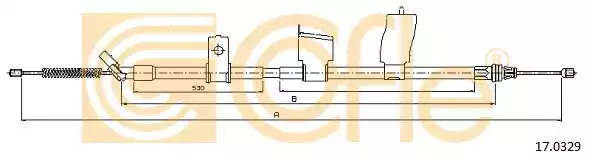 Трос COFLE 17.0329 (92.17.0329)