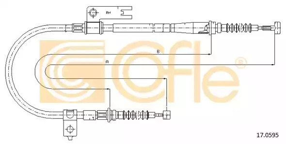Трос COFLE 17.0595 (92.17.0595)