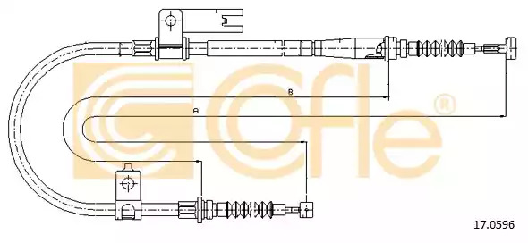 Трос COFLE 17.0596 (92.17.0596)
