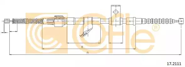 Трос COFLE 17.2111 (92.17.2111)