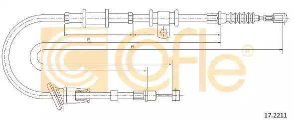 Трос COFLE 17.2211 (92.17.2211)