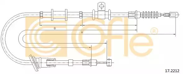 Трос COFLE 17.2212 (92.17.2212)