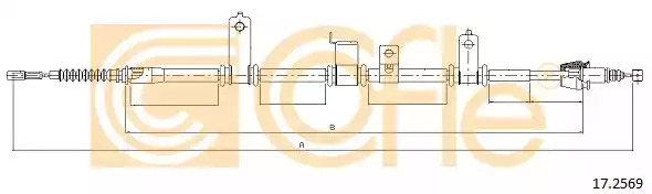 Трос COFLE 17.2569 (92.17.2569)