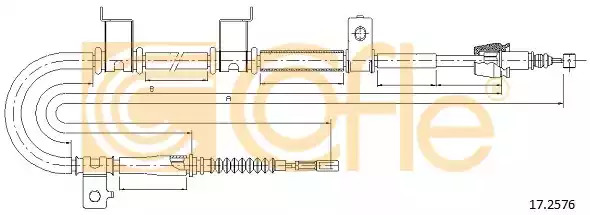 Трос COFLE 17.2576 (92.17.2576)
