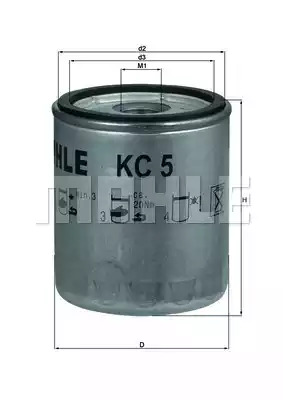 Фильтр MAHLE ORIGINAL KC 5 (77639289)