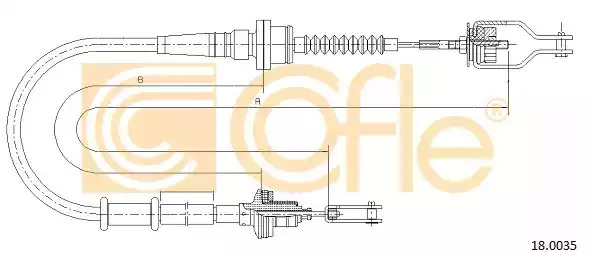 Трос COFLE 18.0035 (92.18.0035)