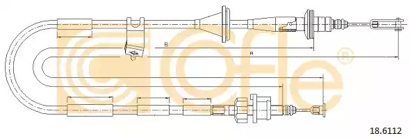 Трос COFLE 18.6112 (92.18.6112)