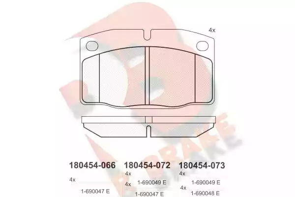 Комплект тормозных колодок ICER 180454 (20939, D1436-8554)