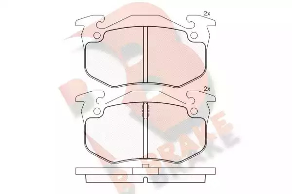 Комплект тормозных колодок ICER 180649 (20973, 20974, D1458-8658, D1482-8658)