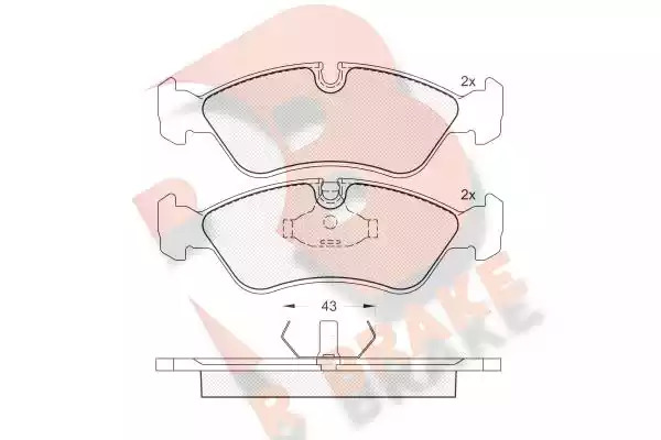 Комплект тормозных колодок ICER 180758 (21190, 21201, D796-7666)