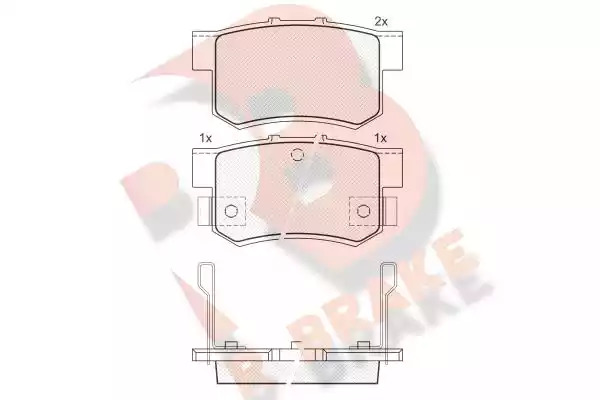 Комплект тормозных колодок ICER 180798 (21719, 21720, 21721, 25201, D365-7256, D537-7418)