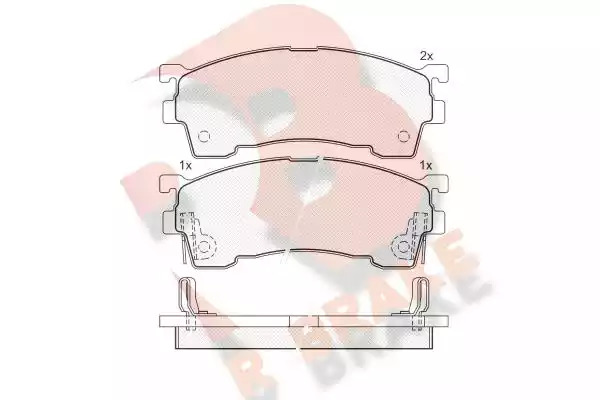 Комплект тормозных колодок ICER 180971-204 (21756, 21757, 21754, 21755, D637-7515)