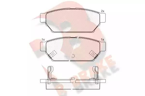 Комплект тормозных колодок ICER 180982 (21872, 21873, 21874, 25277, 25279, 25278, D596-7474)