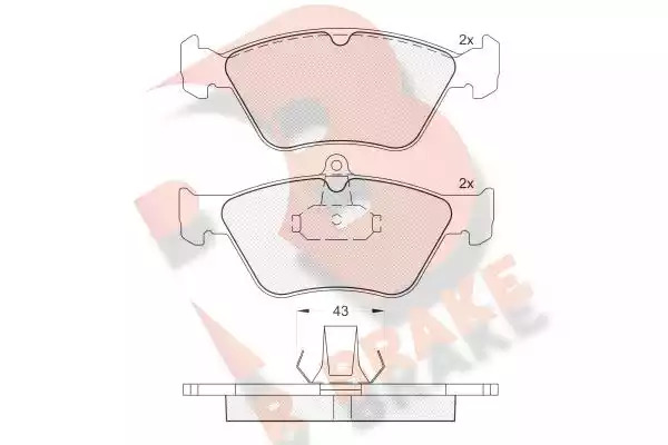 Комплект тормозных колодок ICER 180988 (21411, 21413, 21412, D644-7522)