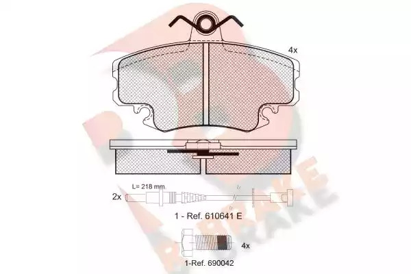 Комплект тормозных колодок ICER 180993-700 (21463, 21404, 21472, 21473, 25782, D1146-8256)