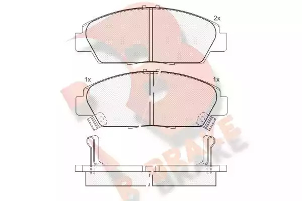 Комплект тормозных колодок ICER 181020 (21879, 21880, 21881, D568-7448)