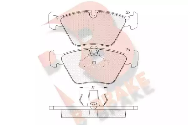 Комплект тормозных колодок ICER 181140 (21677, 21676, 21685, D725-7592)