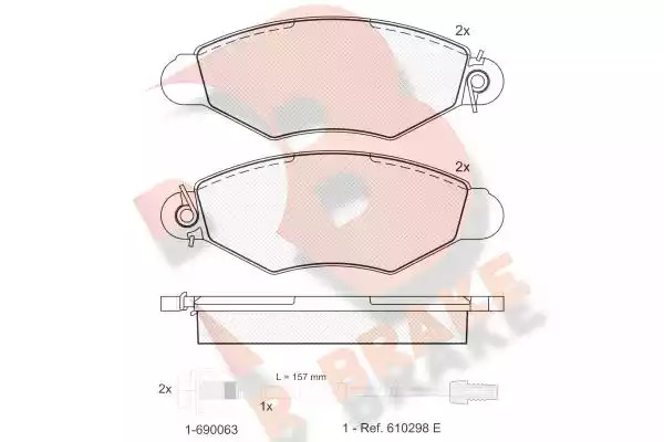 Комплект тормозных колодок ICER 181217-203 (21981, 21980, 21978, 21979)