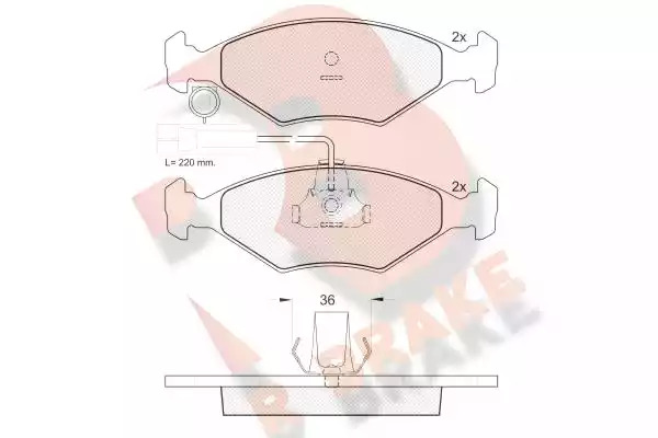 Комплект тормозных колодок ICER 181226 (23218, 21193, 23220)