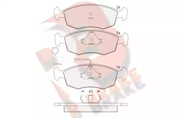 Комплект тормозных колодок ICER 181227 (23229, 20907, 23227)