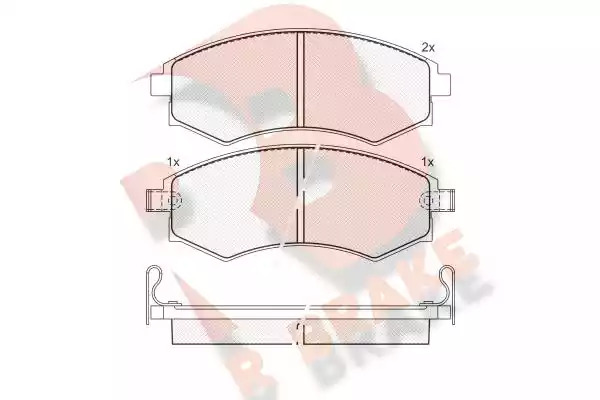 Комплект тормозных колодок ICER 181267 (D887-7765)